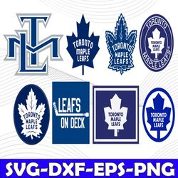 Bundle 8 Files Toronto Maple Leafs Hockey Team Svg, Toronto Maple Leafs Svg, NHL Svg, NHL Svg, Png, Dxf, Eps, Instant Do