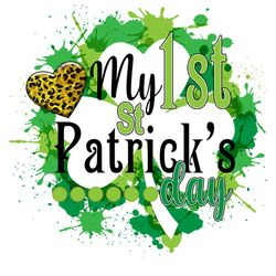 My 1st Patricks Shamrock Png, St Patrick's Day Png, Shamrock Png, St Patricks Png, Lucky Png File Cut Digital Download