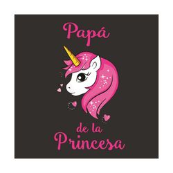 Papa De La Princesa Svg, Fathers Day Svg, Pony Svg, Heart Icon Svg, Lovely Pony Svg, Papa Svg, Father Svg, Daddy Svg, Th