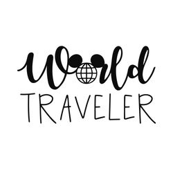 World Traveler Png, Disney Png, Traveler Png, World Travel Png, Mickey Head Png, Mickey Mouse Png, Disney Trip Png, Disn