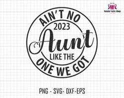 Aint No Aunt Like The One We Got Svg, 2023 Family Quote Svg, Summer Quote Svg, Family, Summer Vacation Shirt Svg, Svg Fi