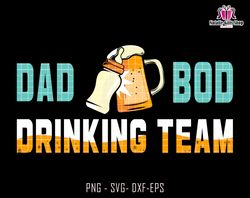 dad bod drinking team svg, beer stein cheers baby bottle svg, dad bod svg, new dad design svg, dad and baby svg, newborn