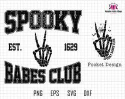 Halloween SVG Png, Spooky Babes Svg, Salem SVG png, Witchy Designs, Witch SVG, Vintage png, Spooky Svg, Halloween Design