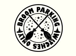 Broom Parking Svg, Broom Parking Sign, Witch SVG, Witchy Svg, Witchy Vibes SVG, Magic Svg,Halloween Svg,Witches broom Sv