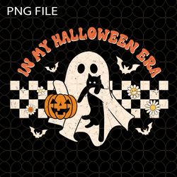 In My Halloween Era PNG Clip Art Instant Download, Ghost with Cat Png, Ghost Cats Png, Halloween Design, Halloween Ghost