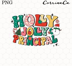 Principal Christmas Png, Holly Jolly Principal Png, Principal Christmas Png, Christmas Png, Christmas Gift For Principal