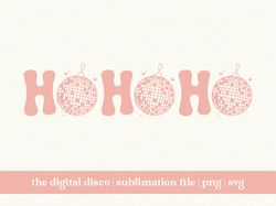 Ho Ho Ho SVG, PNG, & Sublimation Design  Christmas svg png  Trendy svg png   Aesthetic  Winter  Holiday svg png  Groovy