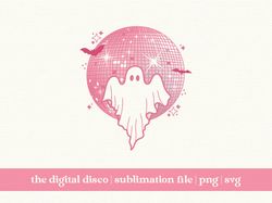 Spooky Season PNG, Sublimation File, PNG  Trendy, Groovy, Disco Ball, Retro, Ghost, Bats, Halloween, Fall & Autumn PNG