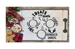 Cookies for Santa Tray SVG, Cookies for Santa Plate SVG, Dear Santa Tray SVG, Treats for Santa, Santa Cookie Plate, Svg