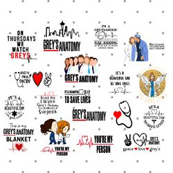 Greys Anatomy svg, You are my person svg, Save lives svg, Its a Beautiful Day svg, Tv Show Svg, Cut files for Cricut 1