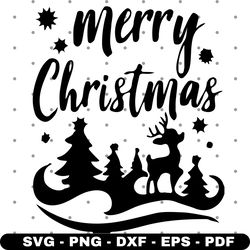 Merry christmas svg, Christmas svg, Christmas decor svg, Cricut and Silhouette, Instant download