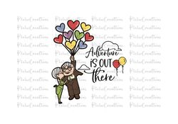 up svg, up png, adventure is out there png svg, carl fredricksen russell dug, kevin house balloons, digital download