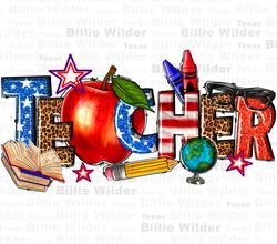 American Teacher png sublimation design download, 4th of July png, Teachers Day png, Independence Day png, sublimate des