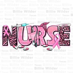 Breast Cancer Nurse with ribbon png sublimation design download, Cancer Awareness png, find a cure png, fight Cancer png