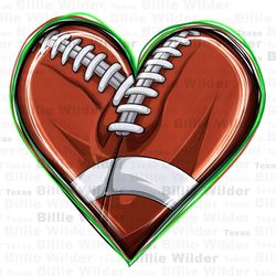 Football heart png sublimation design download, American Football png, game day png, sport  heart png, sublimate designs