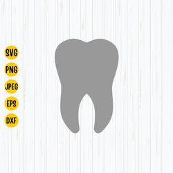 Tooth SVG File Instant Download Svg. Esp, Png, Jpg for Cricut and Silhouette