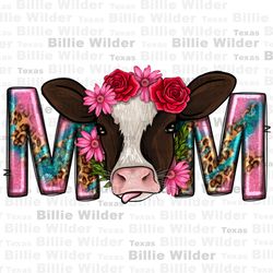 mom with cow png sublimation design download, mothers day png, western mom png, western patterns png, sublimate designs