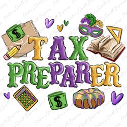 tax preparer png sublimation design download, mardi gras png, mardi gras carnaval png, happy mardi gras png, sublimate d
