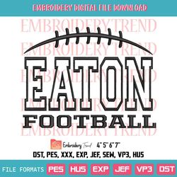 Eaton Football Dc Sports Embroidery Eaton Football Embroidery