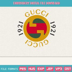 Gucci new round logo machine embroidery design download