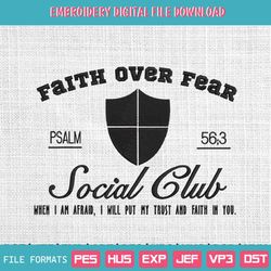 Faith over fear embroidery designs, Social Club embroidery p, 62