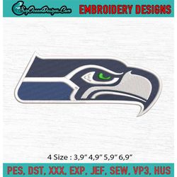 Seattle Seahawks NFL American Football Machine Embroidery Digitizing Design File