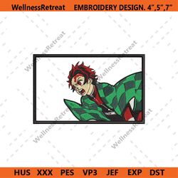 Kamado Tanjiro Come To Fight Embroidery Instant Download