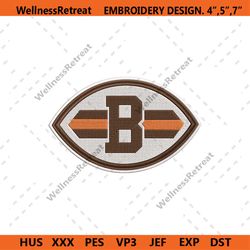 Cleveland Browns Logo NFL Embroidery Design Download
