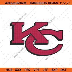 Kansas City Chiefs Logo NFL Embroidery Design, NFL Embroidery Files