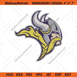 Minnesota Vikings Logo Embroidery Design, Minnesota Vikings Symbol Embroidery Files