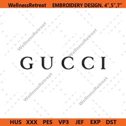 Gucci Brand Wordmark Embroidery Design Download