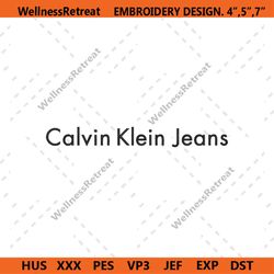 Calvin Klein Jeans Wordamrk Logo Embroidery Download File