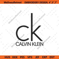 Calvin Klein Logo Brand Embroidery Digital File