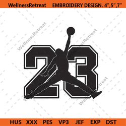 Jordan 23 Varsity Logo Symbol Embroidery Instant Download