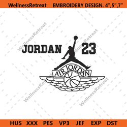 Jordan 23 Varsity Symbol Outlines Logo Embroidery Download File