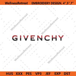 Givenchy Wordmark Logo Embroidery Download File