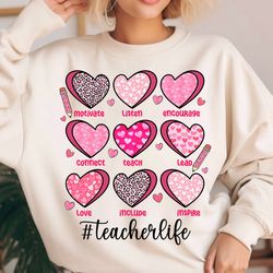 Teacher Valentine Png, Teacher Candy Hearts Png, Conversation Heart Png, Teacher Valentines Day Png, Retro Valentine, Te