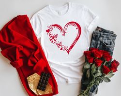 Butterfly Shirt, Valentines Gift Butterfly Heart T-shirts, Heart Shirts, Cute Valentines Gift, Heart shirt