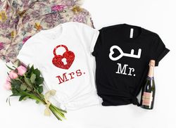 Lock and key couple Shirt,His & Hers, Matching Shirts, Wedding Gift,Couple Valentines Gift,Love Shirt, Couple Shirt