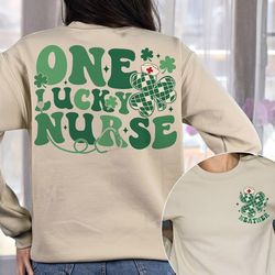 One Lucky Nurse Shirt, Nurse St Patricks Day Shirt, Irish Nurse Shirt, Gift For Nurse, Shamrock Shirt, Irish Women Shirt