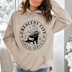 Crescent City Postal Service Sweatshirt, House of Earth and Blood Shirt,Crescent City Otter Hoodie,SJ Maas Crescent City