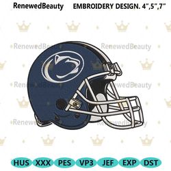 Penn State Nittany Lions Helmet Embroidery Digitizing Instant Download