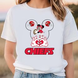 Kansas City Chiefs Football Mickey Mouse T Shirt, Valentines Day
