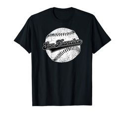 Shop San Francisco Baseball Vintage SF Baseball Retro Gift T-Shirt