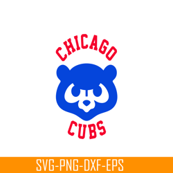 The Iconic Bear Of Chicago Cubs SVG PNG DXF EPS AI, Major League Baseball SVG, MLB Lovers SVG MLB01122302