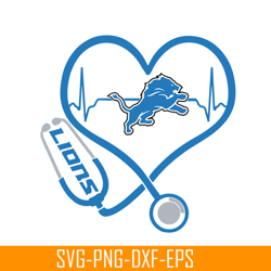 Lions Stethoscope SVG PNG EPS, US Football SVG, National Football League SVG