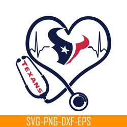 Houston Texans Heartbeat SVG PNG DXF EPS, Football Team SVG, NFL Lovers SVG NFL230112372