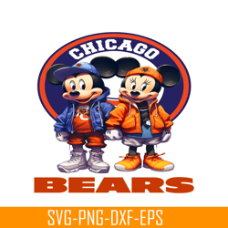 Mickey Chicago Bears PNG, Football Team PNG, NFL PNG