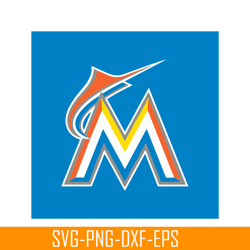 Miami Marlins Blue Flag SVG, Major League Baseball SVG, MLB Lovers SVG MLB011223143