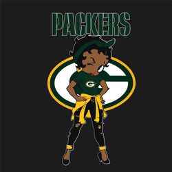 Betty Boop Packers Logo Svg, Sport Svg, Betty Boop Svg, Green Bay Packers, Packers Sport Team, Packers Lovers Svg, Packe